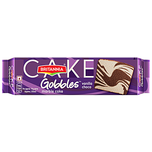 Britannia Gobbles Marble Cake - Choco Vanilla 110g